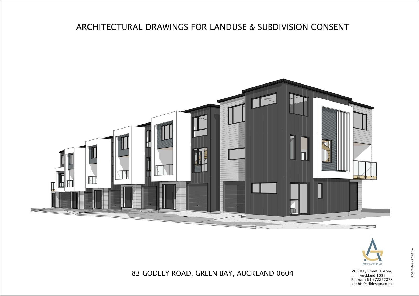 83 Godley Road RC 批准图纸首页